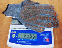 Вес перчаток «Защитная линия»