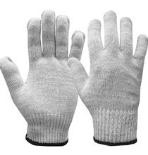 Перчатки рабочие х/б «Стандарт» без ПВХ,6-нити, с машинным оверлоком, белые  (р. 23 см)