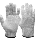 Перчатки рабочие хб «ПРЕМИУМ» без ПВХ 5-нитей, 10 класс, с машинным оверлоком, белые