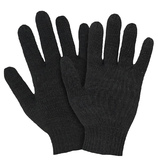 Перчатки рабочие хб «ПРЕМИУМ» без ПВХ 5-нитей, 10 класс, с машинным оверлоком, черные