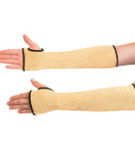 Нарукавники арамидные «Спарк» от порезов с хлопковым вкладышем до 200°C, 10 класс, длина 45 см