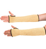 Нарукавники арамидные «Спарк» от порезов с хлопковым вкладышем до 200°C, 10 класс, длина 45 см