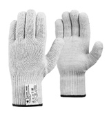 Рабочие перчатки трикотажные «ЛЮКС» без ПВХ, 5-нитей, 10 класс, по ГОСТу с маркировкой, белые