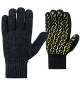 Перчатки «Колос-Ч» черные с противоскользящим силиконовым покрытием 