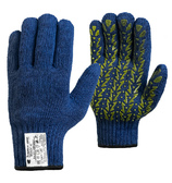 Перчатки «Колос-С» синие с противоскользящим силиконовым покрытием