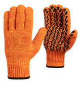 Перчатки «Колос-Ор» оранжевые с противоскользящим силиконовым покрытием 