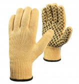 Перчатки из пара-арамидной нити с ПВХ «Джокер» с хлопковым вкладышем (уровень защиты - 2)