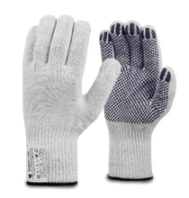 Рабочие перчатки трикотажные «ЛЮКС» с ПВХ «Точка», 5-нитей, 10 класс, по ГОСТу с маркировкой, белые