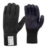 Рабочие перчатки трикотажные «ЛЮКС» с ПВХ «Точка», 5-нитей, 10 класс, по ГОСТу с маркировкой, черные