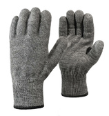 Одинарные акриловые перчатки «Ворса» с внутренним начесом серые ❄