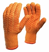 Перчатки «Захват» оранжевые с силиконовым двусторонним покрытием