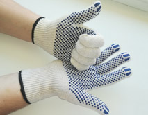 рабочие хлопчатобумажные перчатки Защитная линия