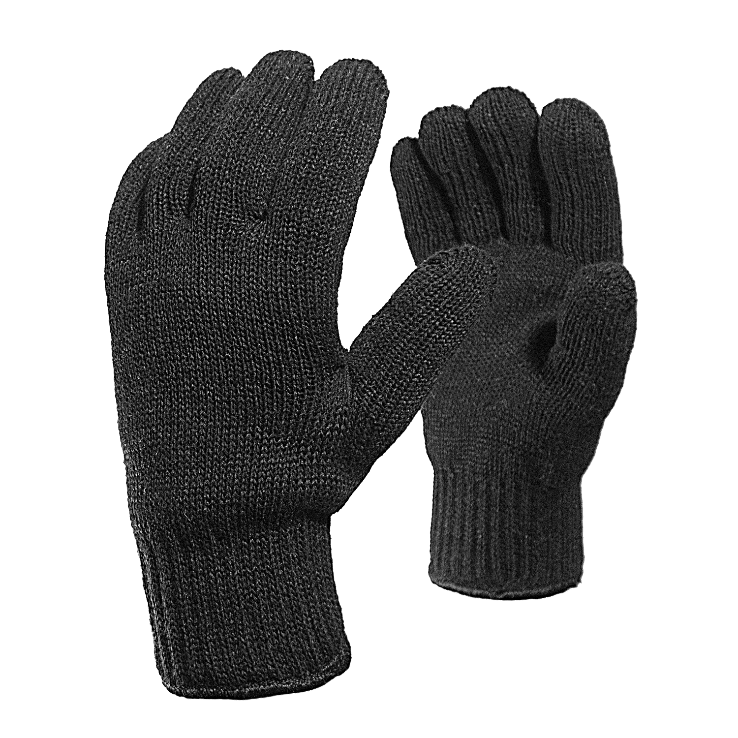 Двойные полушерстяные перчатки (30% шерсть + 70% акрил) ❄